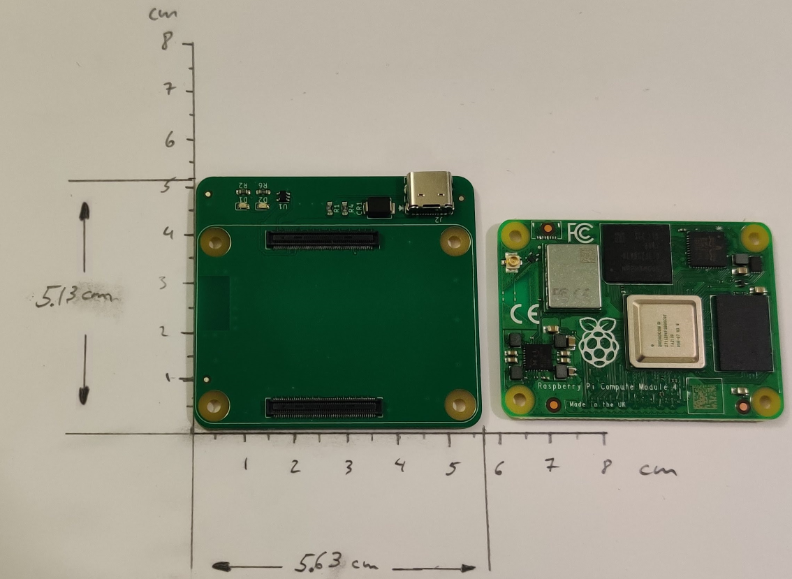 LiM Carrier Board - and CM4 side by side
